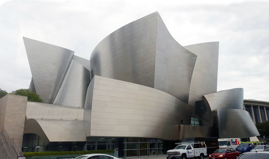 The Walt Disney Concert Hall, Los Angeles, California, home of the Los Angeles Philharmonic Orchestra