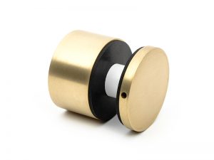 JDL BC Screw fix Standoff Point Fixing 50mm in Double Stone Steel PVD colored stainless steel Champagne Brush.