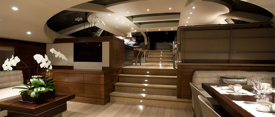 Salperton IV yacht interior - Designer: Adam Lay Studio Salperton IV yacht interior - Designer: Adam Lay Studio
