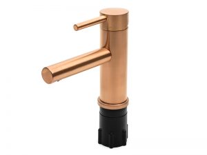 Prestige basin tap WA 100 in Double Stone Steel PVD colored stainless steel Copper Brush