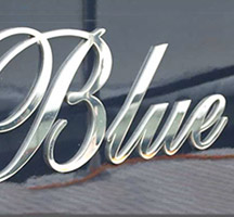 Boat lettering in PVD coated stainless steel with mirror finish Boat lettering in PVD coated stainless steel with mirror finish