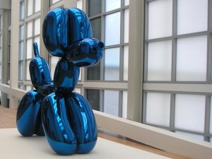 High chromium stainless steel with transparent color coating - Jeff Koons - Balloon Dog (blue) 1994-2000 - High chromium stainless steel with transparent color coating