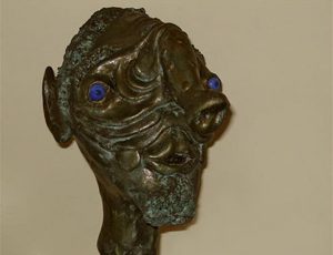 Bronze figurehead, dated circa 4000 BC