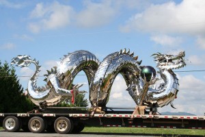 The Chinese Imperial Water Dragon sculpture