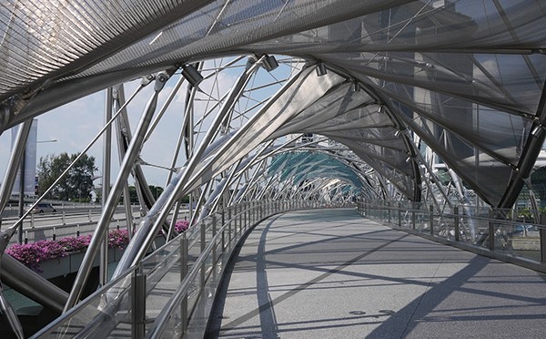 A stroll through the elegant, stainless steel double – helix Helix Bridge, Singapore by Cox Architecture and Architects 61