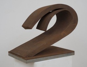 Beverly Pepper. Sbalzo, 2012. Cor-ten steel. 11 1/2 × 13 × 18 in. 29.2 × 33 × 45.7 cm. Edition of 6 Marlborough Gallery