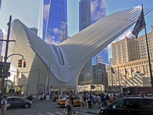 The Hub, built on the site of the World Trade Center, New York and designed by Santiago Calatrava