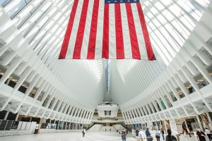 Calatrava’s Hub at the WTC. Inside the Oculus, leading to the Dey Street Concourse