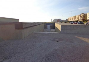 Entry point to Swimming pool by Alvaro Siza, Leça da Palmeira, Portugal.