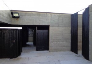 The mysterious door – Swimming pool by Alvaro Siza, Leça da Palmeira, Portugal.