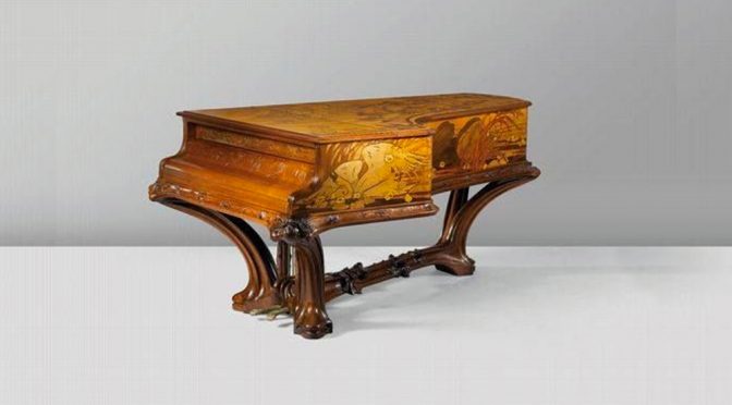 “La mort du cygne” Piano by Victor Prouvé