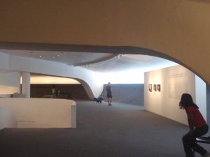 The play of natural light within the curves and space. Oscar Niemeyer’s Museu de Arte Contemporânea de Niterói, Brazil. Photography by Lola Adeokun