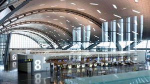 Hamad International Airport at Doha, Qatar opened April, 2014 - Steel supplied by Kloeckner Metals - Architects: HOK