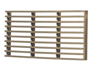 Rigid small bar mesh in Double Stone Steel PVD colored stainless steel Bronze