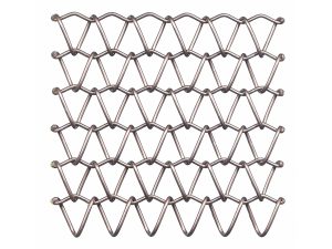Wedge wire mesh in Double Stone Steel PVD colored stainless steel Bronze
