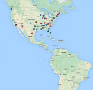 Locations of Kloeckner Metals in the USA