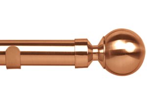 Curtain pole in Double Stone Steel PVD colored stainless steel Copper Vibrations