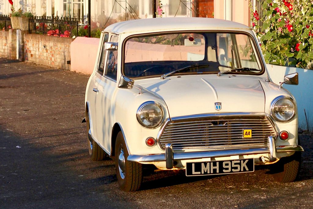 The Mini - an iconic car with a design that is recognised around the world.