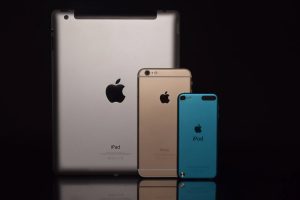 Iconic Apple products: the iPad, iPhone and iPod touch. The aluminium casings undergo a process called anodization to enable durable, lightfast colouring of the metal.